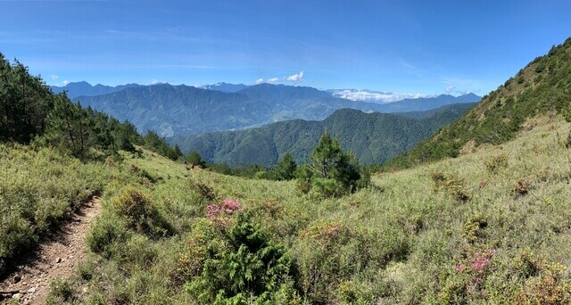 台中和平志佳陽大山 眺望北一段、北二段群山