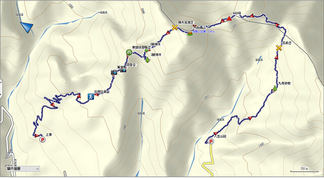 八五山上鳥嘴山航跡圖-陳生 - 新竹尖石八五山古道、內鳥嘴山、北得拉曼步道