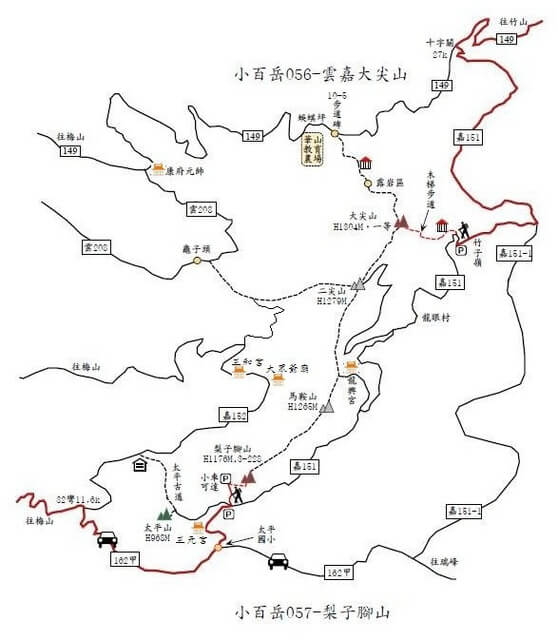 雲嘉五連峰-老尉子.jpg - 嘉義梅山雲嘉五連峰(太平山、梨子腳山、馬鞍山、二尖山、大尖山)