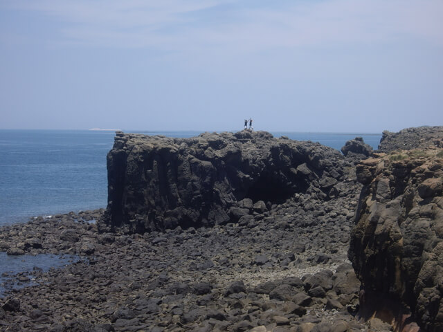 澎湖 小門嶼鯨魚洞景觀 海蝕門