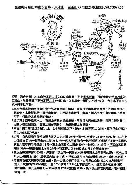 特富野古道、東水山西峰、東水山、自忠山