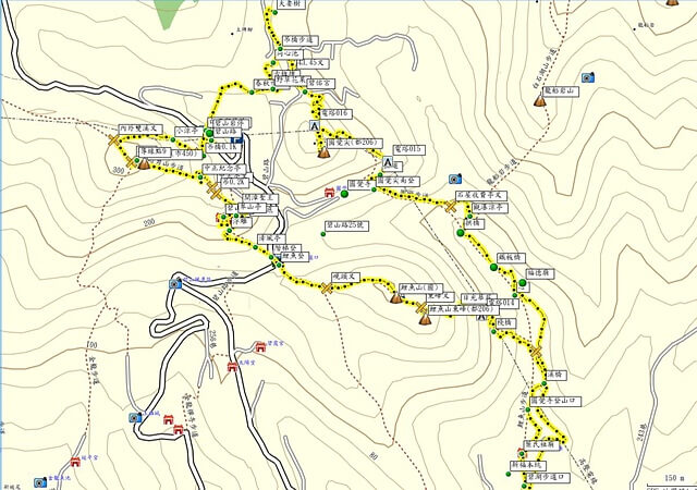 鯉魚山東峰、鯉魚山、忠勇山、圓覺尖