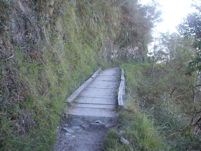 塔塔加上玉山主峰 排雲山莊 第一座棧橋