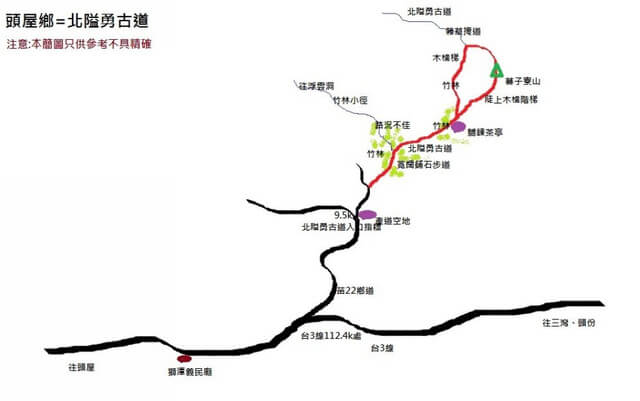 北隘勇古道、蕃子寮山