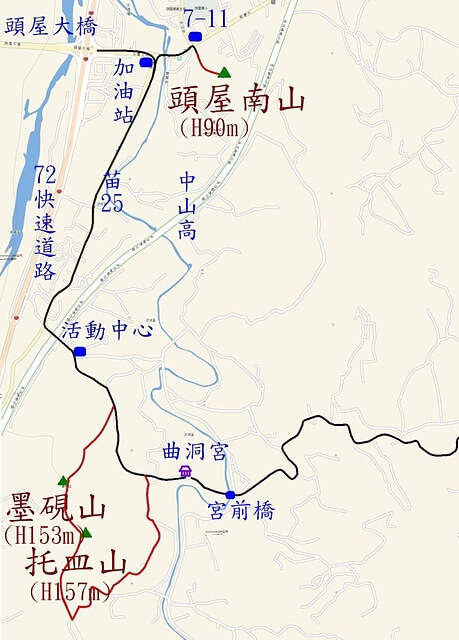 墨硯山北峰、墨硯山南峰