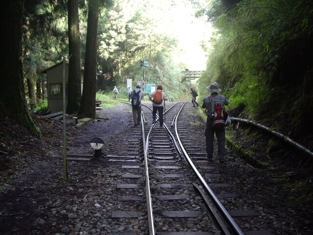 祝山線與眠月線鐵道分岔處(眠月線2.9K處)