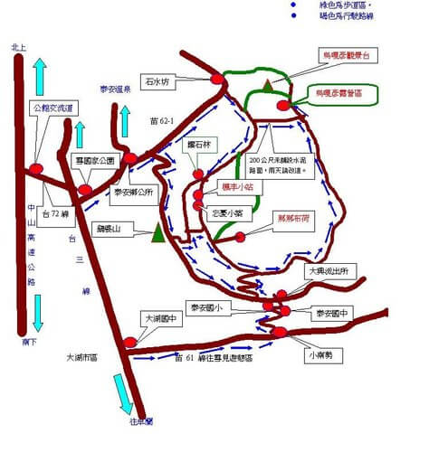 烏嘎彥山 參考地圖