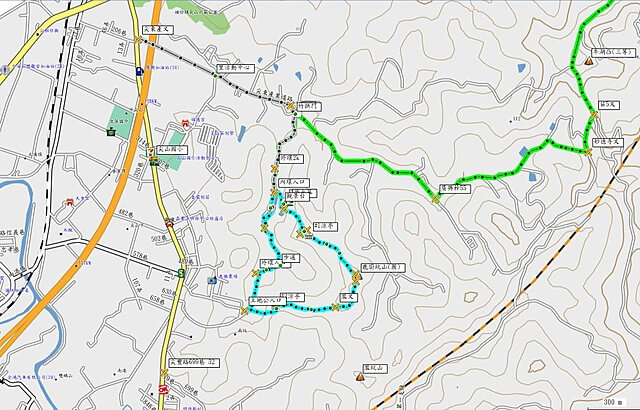 鹿廚坑自然步道、鹿廚坑山 參考地圖