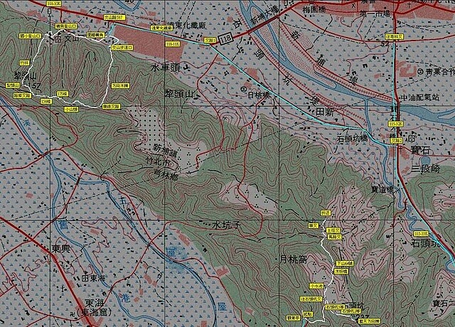 文山步道、吧哩嘓山、犁頭山 參考地圖