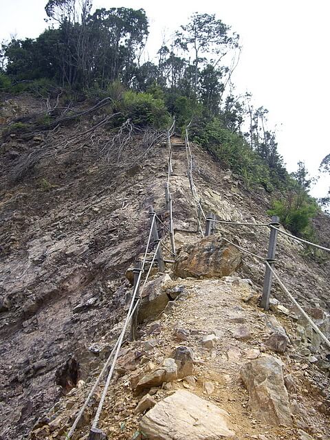 白毛山 第二段崩壁