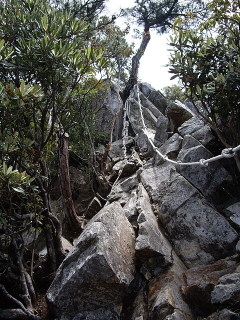 鳶嘴山 岩稜