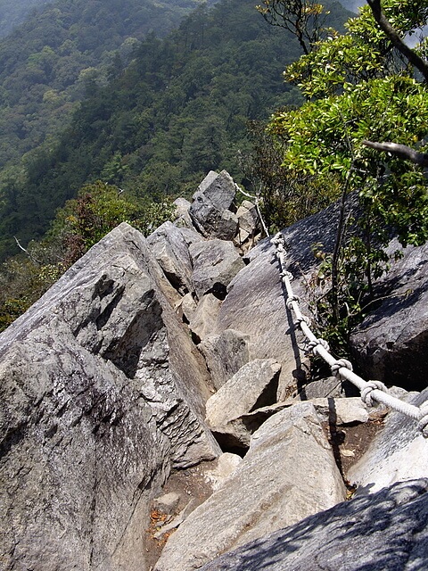 鳶嘴山 岩稜