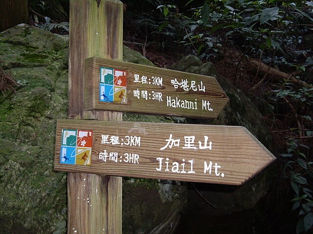 哈堪尼山與加里山叉路口